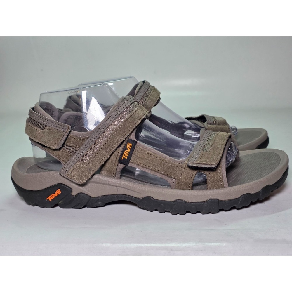 Teva Hudson Sandals Men's Size 9 Gray Suede Nylon Hiking Outdoors Shoes